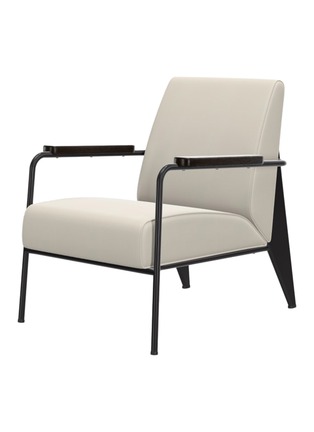 Main View - Click To Enlarge - VITRA - Fauteuil de Salon Lounge Chair — White/Black