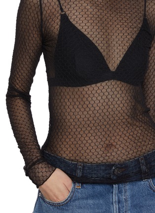 - FREE PEOPLE - Minding My Business Long Sleeve Sheer Top