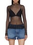 Main View - Click To Enlarge - FREE PEOPLE - Minding My Business Long Sleeve Sheer Top