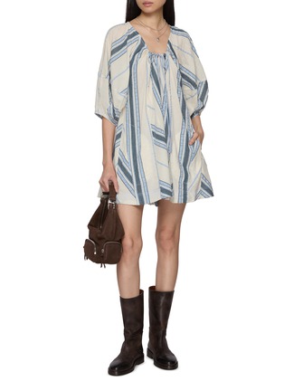 Figure View - Click To Enlarge - FREE PEOPLE - Bop Around Striped Romper