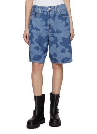 Main View - Click To Enlarge - FREE PEOPLE - Montana Printed Denim Shorts