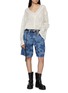 Figure View - Click To Enlarge - FREE PEOPLE - Montana Printed Denim Shorts