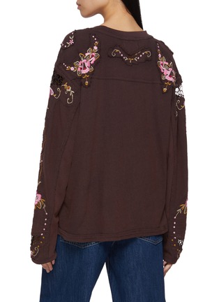 Back View - Click To Enlarge - FREE PEOPLE - Lilith Embroidered T-Shirt