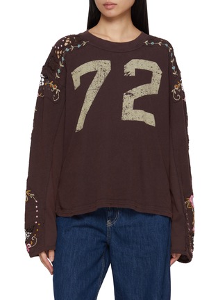Main View - Click To Enlarge - FREE PEOPLE - Lilith Embroidered T-Shirt