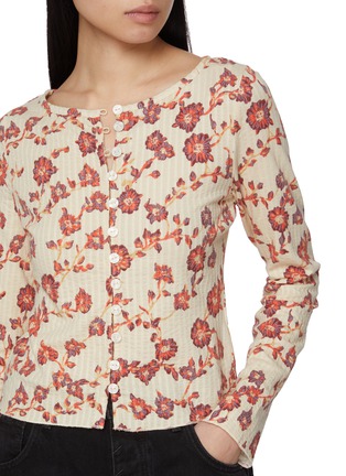  - FREE PEOPLE - Tilly Floral Print Long Sleeve Shirt