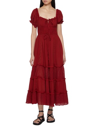 Main View - Click To Enlarge - FREE PEOPLE - Falling Sun Midi Dress