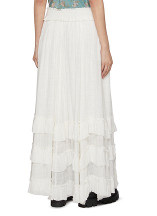Back View - Click To Enlarge - FREE PEOPLE - Brynn Ruffle Maxi Skirt