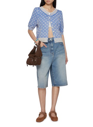 Figure View - Click To Enlarge - FREE PEOPLE - Isla Patterned Wool Cashmere Cardigan