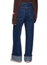Back View - Click To Enlarge - FREE PEOPLE - East Bay Cuffed Dark Wash Jeans