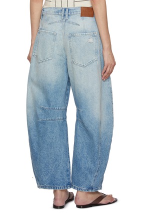 Back View - Click To Enlarge - FREE PEOPLE - Good Luck Barrel Light Wash Jeans