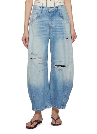 Main View - Click To Enlarge - FREE PEOPLE - Good Luck Barrel Light Wash Jeans