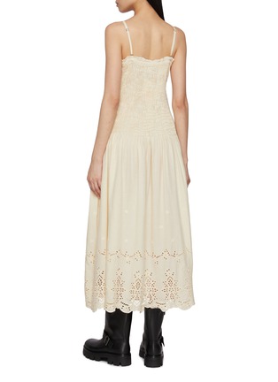 Back View - Click To Enlarge - FREE PEOPLE - Daphne Floral Appliqué Midi Dress