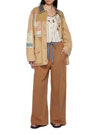 Figure View - Click To Enlarge - FREE PEOPLE - Belted Waist Pants