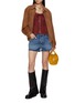 Figure View - Click To Enlarge - FREE PEOPLE - Evermore Lace Trim Long Sleeve Top