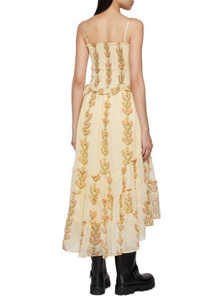 Back View - Click To Enlarge - FREE PEOPLE - Alejandra Floral Print Midi Dress