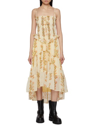 Main View - Click To Enlarge - FREE PEOPLE - Alejandra Floral Print Midi Dress