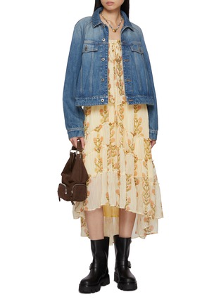 Figure View - Click To Enlarge - FREE PEOPLE - Alejandra Floral Print Midi Dress