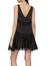 Back View - Click To Enlarge - FREE PEOPLE - In This Groove Lace Trim Mini Slip Dress