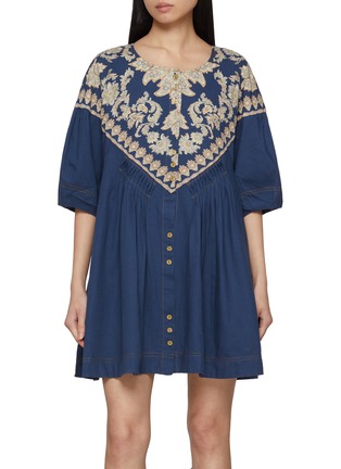 Main View - Click To Enlarge - FREE PEOPLE - Orson Printed Mini Dress