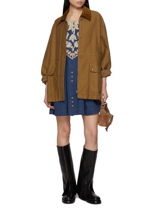 Figure View - Click To Enlarge - FREE PEOPLE - Orson Printed Mini Dress