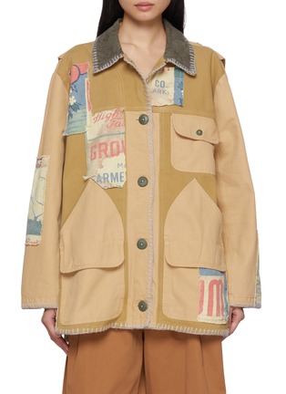 Main View - Click To Enlarge - FREE PEOPLE - Garden Tamer Patchwork Cotton Jacket