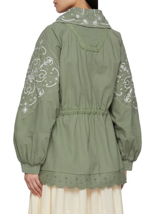 Back View - Click To Enlarge - FREE PEOPLE - Bali Until Dawn Embroidered Cotton Jacket