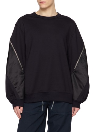 Main View - Click To Enlarge - DRIES VAN NOTEN - Zip Detail Sweatshirt