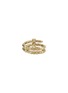 Detail View - Click To Enlarge - JOHN HARDY - Spear 18K Gold Diamond Garnet Gold Double Coil Ring — Size 8