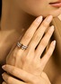  - JOHN HARDY - Spear 18K Gold Diamond Garnet Gold Double Coil Ring — Size 8