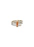 Main View - Click To Enlarge - JOHN HARDY - Spear 18K Gold Diamond Garnet Gold Double Coil Ring — Size 8