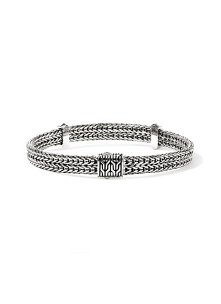 Detail View - Click To Enlarge - JOHN HARDY - Icon Link Sterling Silver Flat Chain Bracelet — Size UL
