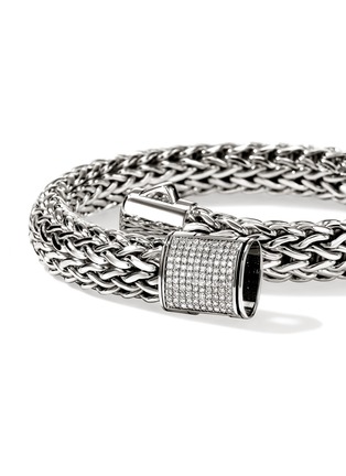  - JOHN HARDY - Icon Sterling Silver Diamond Large Bracelet — Size US
