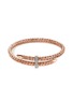 Main View - Click To Enlarge - JOHN HARDY - Spear 14K Rose Gold Diamond Flex Cuff — Size S