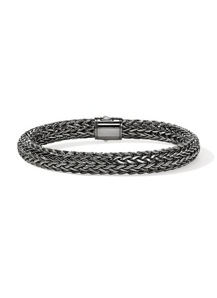 Detail View - Click To Enlarge - JOHN HARDY - Icon Silver Sterling Silver Black Rhodium Bracelet — Size UM