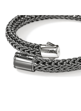 Detail View - Click To Enlarge - JOHN HARDY - Icon Silver Sterling Silver Black Rhodium Bracelet — Size UM