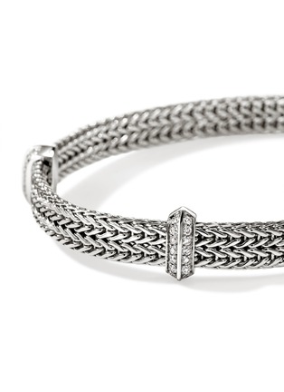 Detail View - Click To Enlarge - JOHN HARDY - Icon Link Diamond Flat Chain Bracelet — Size UL