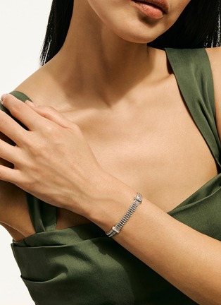  - JOHN HARDY - Icon Link Diamond Flat Chain Bracelet — Size UL