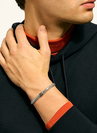  - JOHN HARDY - Icon Sterling Silver Sapphire Medium Bracelet — Size UM