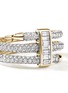 Detail View - Click To Enlarge - JOHN HARDY - Spear 18K Gold Diamond Double Coil Ring — Size 7