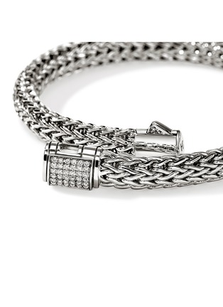 Detail View - Click To Enlarge - JOHN HARDY - Icon Sterling Silver Diamond Small Bracelet — Size US