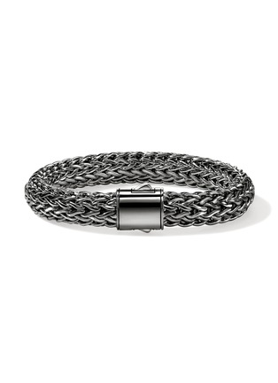Main View - Click To Enlarge - JOHN HARDY - Icon Sterling Silver Black Rhodium Bracelet — Size UL