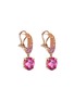 Detail View - Click To Enlarge - JOHN HARDY - Surf 18K Rose Gold Rubelite Sapphire Earrings