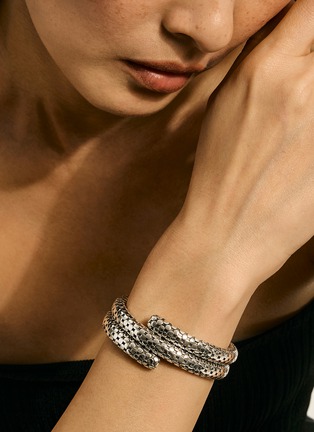 - JOHN HARDY - Dot Sterling Silver Coil Bracelet — Size S