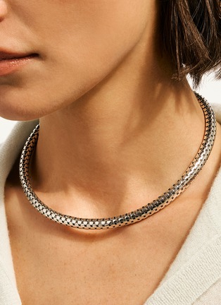  - JOHN HARDY - Dot Sterling Silver Collar Necklace — Size 16"