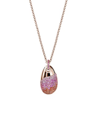 Main View - Click To Enlarge - JOHN HARDY - Pebble 18K Rose Gold Sapphire Necklace — Size 20-22"