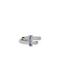 Main View - Click To Enlarge - JOHN HARDY - Spear 18K White Gold Diamond Tanzanite Single Coil Ring — Size 8