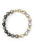 Detail View - Click To Enlarge - JOHN HARDY - Surf 18K Gold Diamond Pearl Bracelet — Size UM