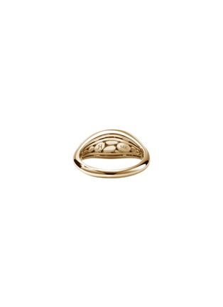 Detail View - Click To Enlarge - JOHN HARDY - Pebble 14K Gold Diamond Ring — Size 6