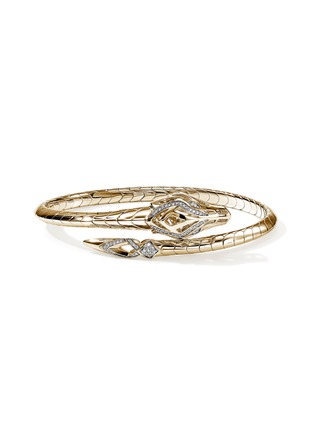 Main View - Click To Enlarge - JOHN HARDY - Naga 14K Gold Diamond Cuff — Size S