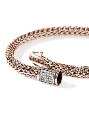 Detail View - Click To Enlarge - JOHN HARDY - Icon 14K Rose Gold Diamond Bracelet — Size US